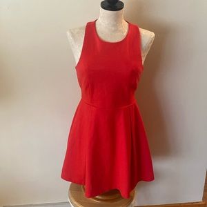 Lulu’s Cutout and About Red Skater Dress Sz L